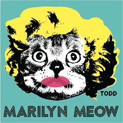 Marilyn Meow 24x24 Limited Edition on Plexi 