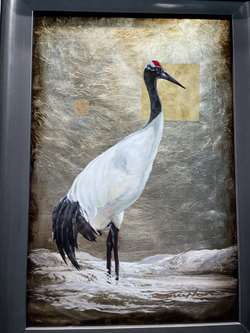 Patrick GuytonArt titleStanding Tall Egret 18x12. 27x21F