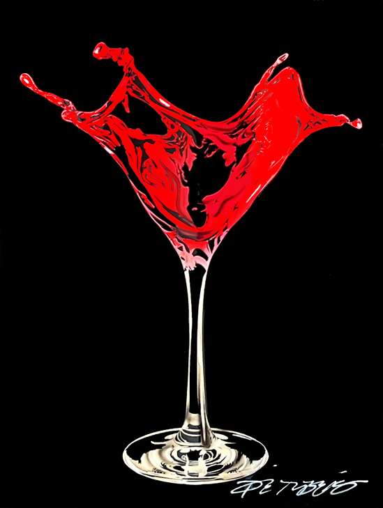 Chris DeRubeisArt titleMini Martini Splash Red 16x12