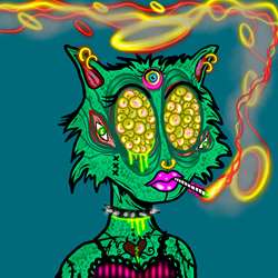 Smokin Kitty 20X20 Le 33 With Nft 