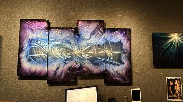 Chris DeRubeisArt title4 Panel Sleek 44x80