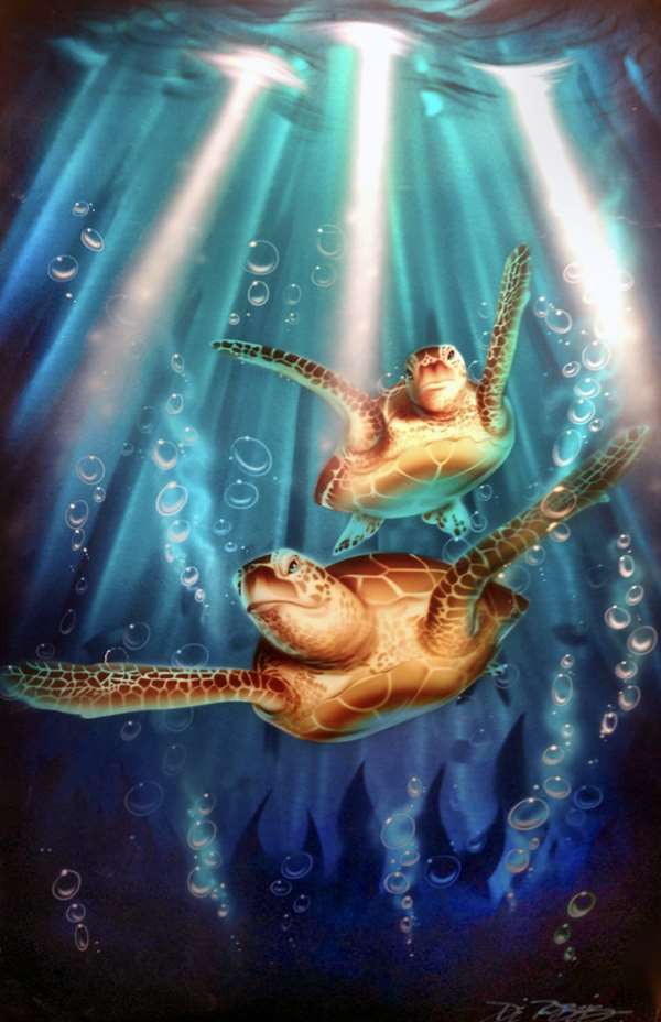 Chris DeRubeisArt titleDouble Turtle 24X36