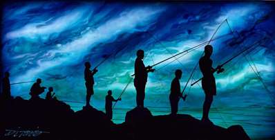 Chris DeRubeisArt titleThe Fisherman 22X44