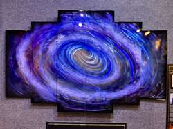 Chris DeRubeisArt title6 Panel Vortex 44x72