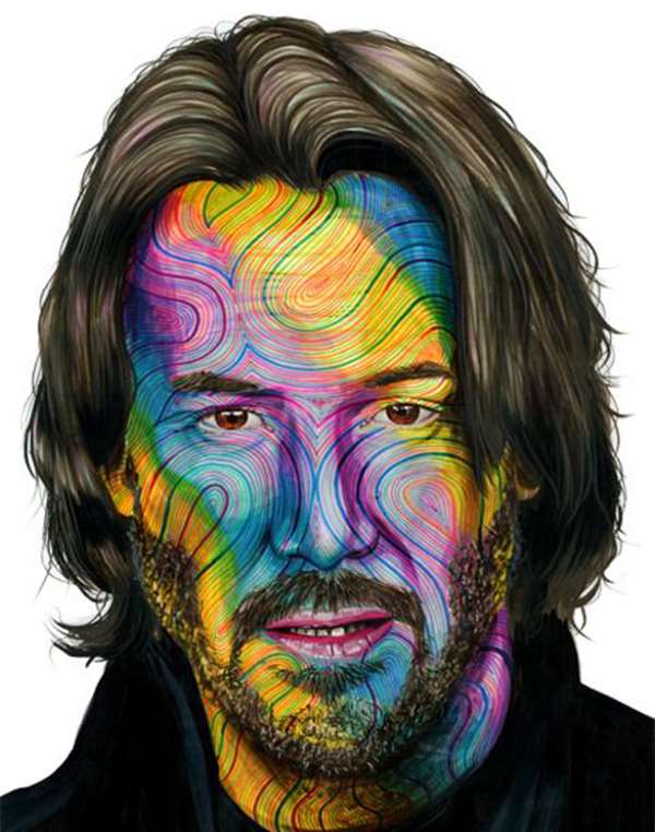 Joshua RomanArt titleKeanu Reeves 20X16 <or> 28X24F