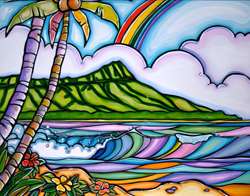 Diamond Head Rainbow I 11X14 